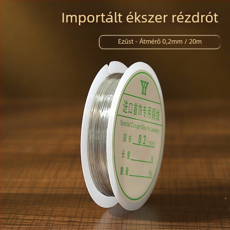 Rézdrót DIY ókori Hanfu ékszerekhez, dróthúzás feldolgozás, Nyolcszem minta, Yiwu eredet