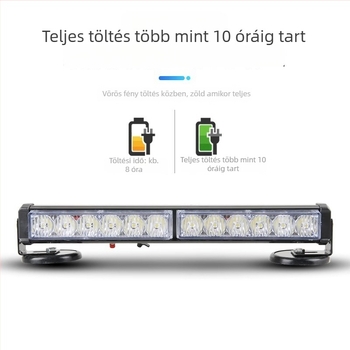 Akkumulátoros LED mennyezeti mágneses rögzítésű fény járművekhez, 12-24V