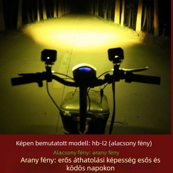 Kültéri LED halogép elektromos motorkerékpárhoz – külső felszerelés, 25W, 12-80V, LED fényforrás, modell JGY-HBL2, vízálló