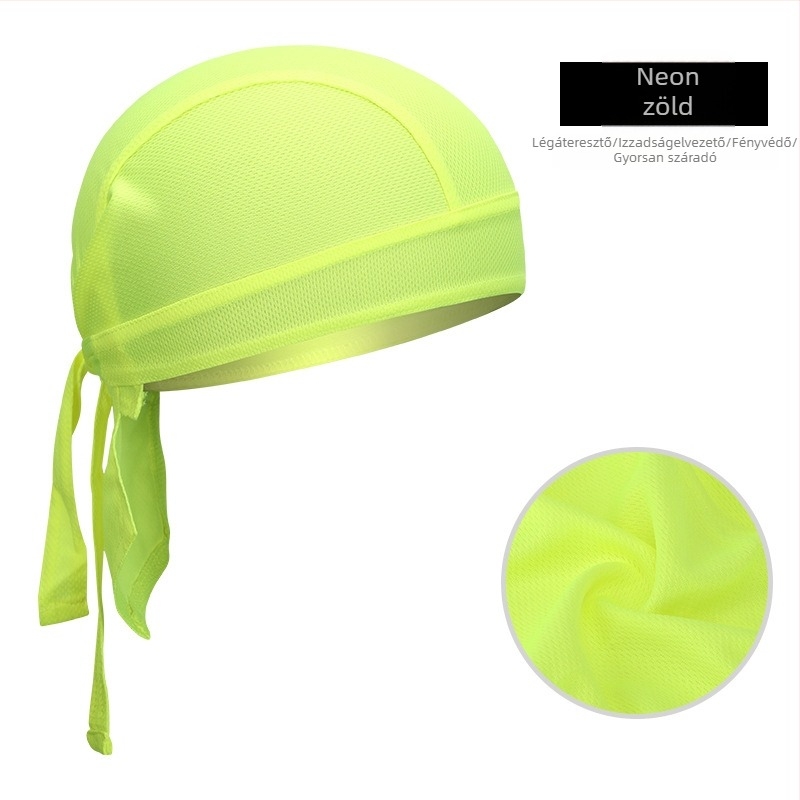 Kerékpáros pirata sapka-bandana, gyorsan száradó poliészter, uniszex felnőtteknek, sportos fejfedő sisak alatti bélés