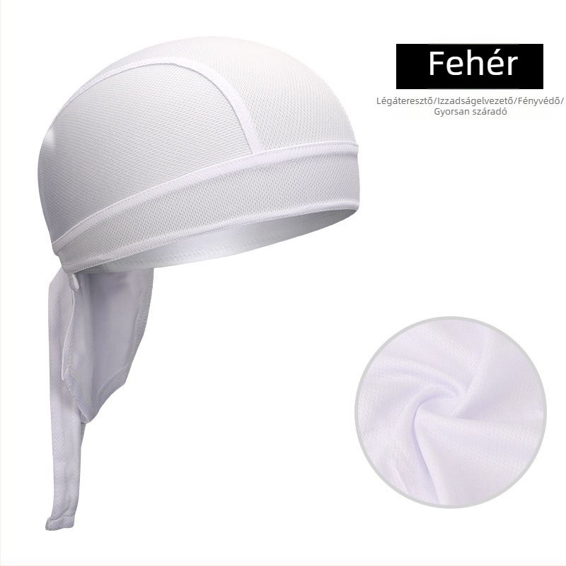 Kerékpáros pirata sapka-bandana, gyorsan száradó poliészter, uniszex felnőtteknek, sportos fejfedő sisak alatti bélés