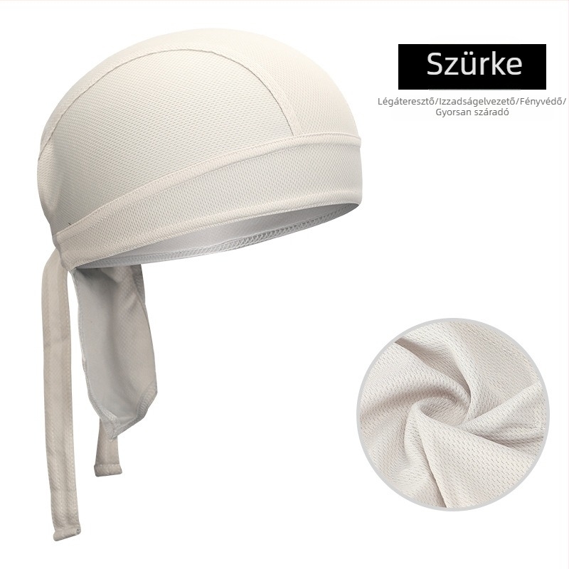 Kerékpáros pirata sapka-bandana, gyorsan száradó poliészter, uniszex felnőtteknek, sportos fejfedő sisak alatti bélés