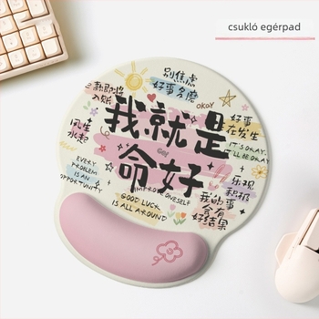 Egércsukló alátét – csúszásmentes, kopásálló, gumianyagú, Letter modell, irodai használat