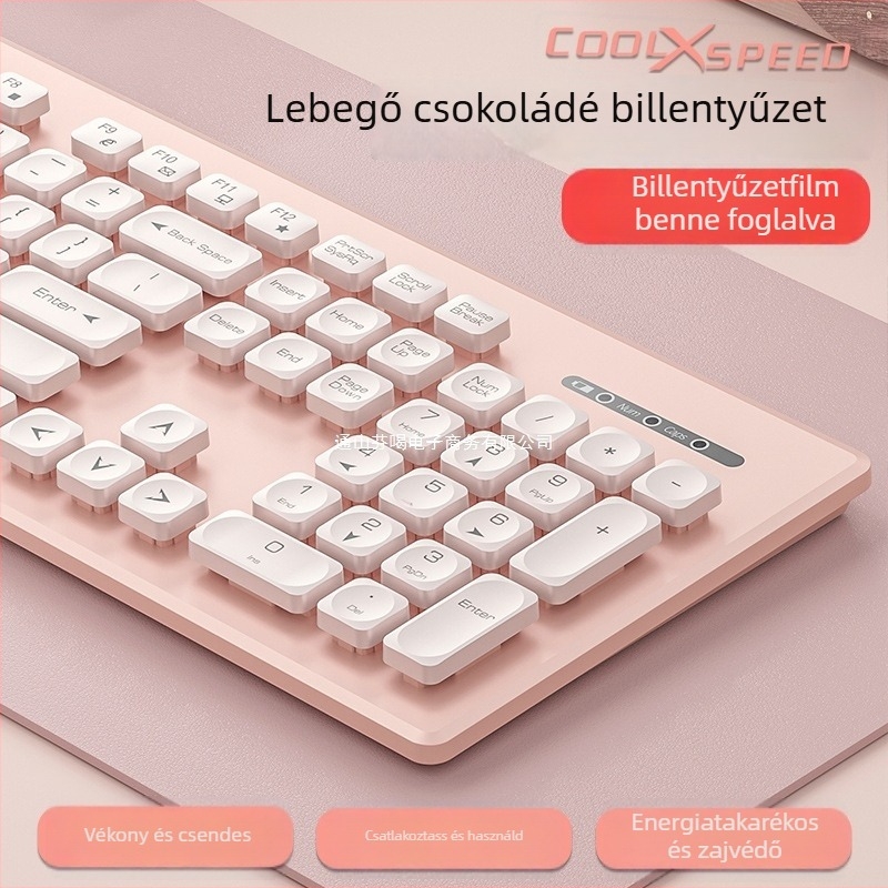 Numerikus billentyűzettel és egér készlet - USB-kapcsolat - ABS műanyag - csuklótámasz nélkül