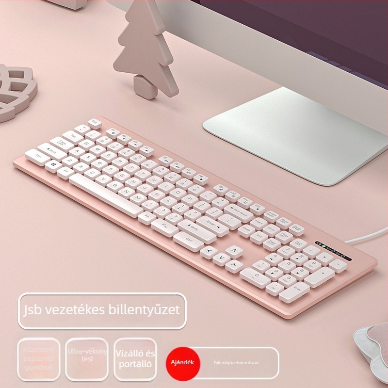 Numerikus billentyűzettel és egér készlet - USB-kapcsolat - ABS műanyag - csuklótámasz nélkül