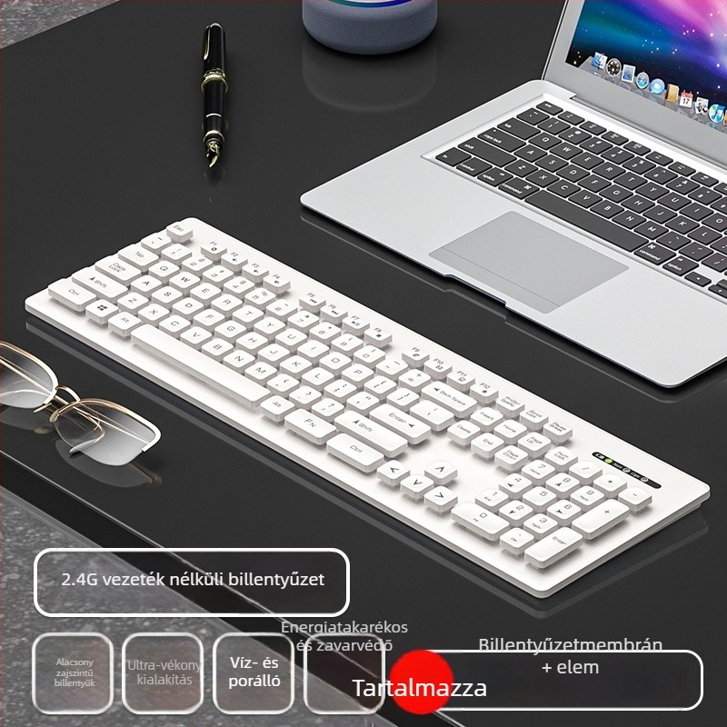 Numerikus billentyűzettel és egér készlet - USB-kapcsolat - ABS műanyag - csuklótámasz nélkül