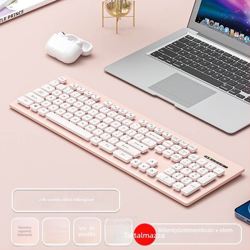 Numerikus billentyűzettel és egér készlet - USB-kapcsolat - ABS műanyag - csuklótámasz nélkül