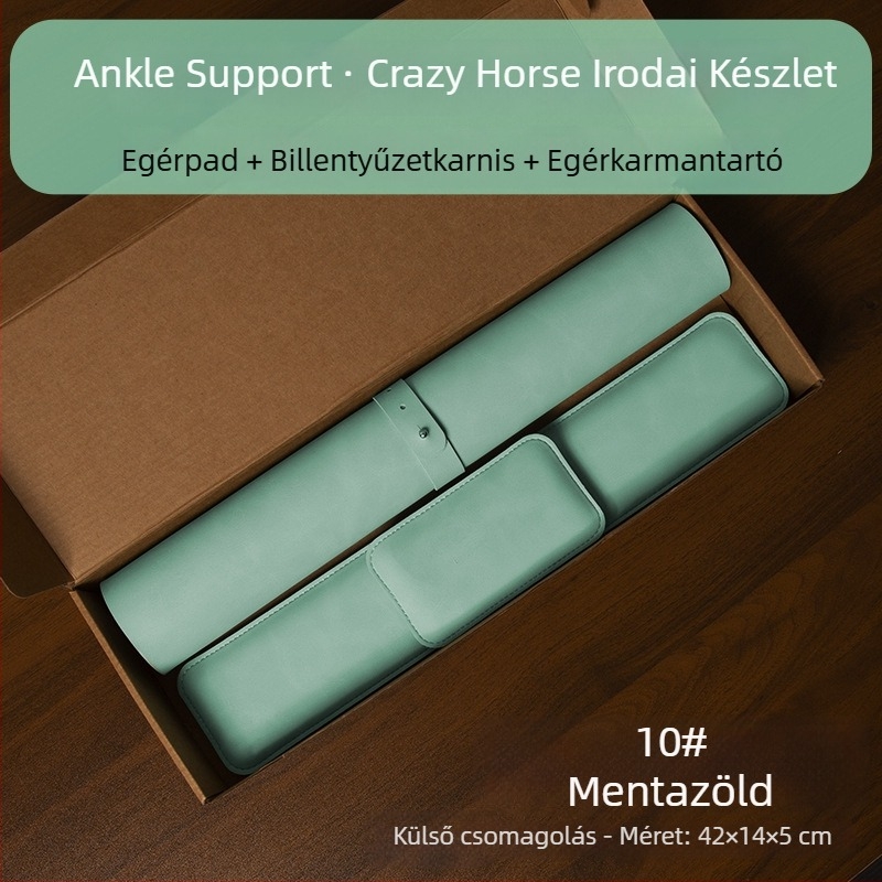 Háromrészes egérpad készlet csukló-támasz és billentyűzet-támasz – egyoldalas, Cortex anyag, asztali matrac formájú