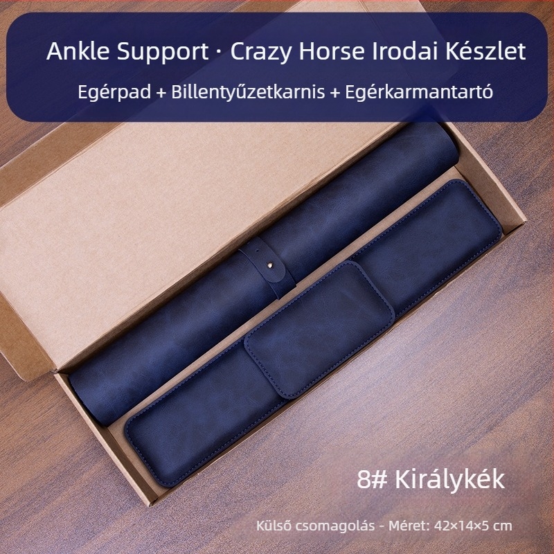 Háromrészes egérpad készlet csukló-támasz és billentyűzet-támasz – egyoldalas, Cortex anyag, asztali matrac formájú