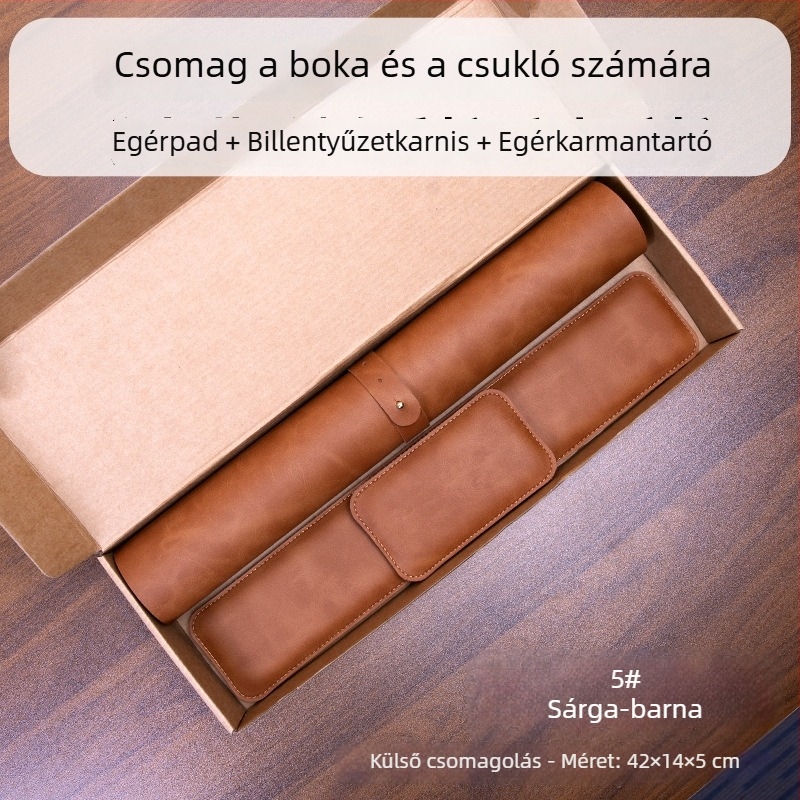 Háromrészes egérpad készlet csukló-támasz és billentyűzet-támasz – egyoldalas, Cortex anyag, asztali matrac formájú