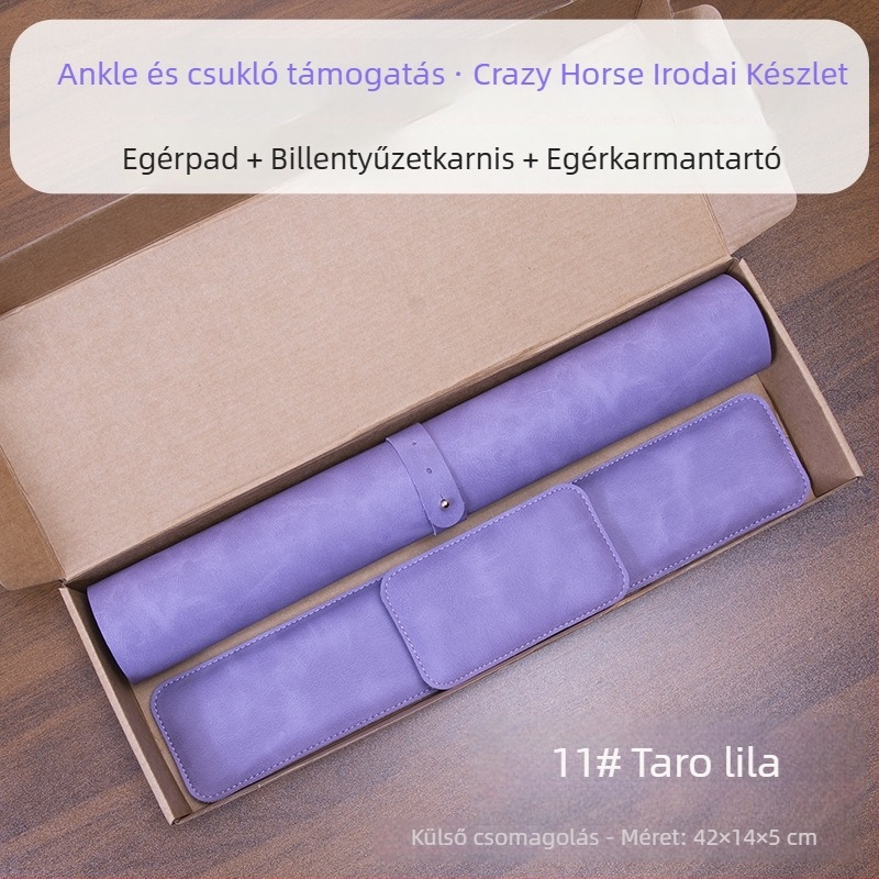 Háromrészes egérpad készlet csukló-támasz és billentyűzet-támasz – egyoldalas, Cortex anyag, asztali matrac formájú