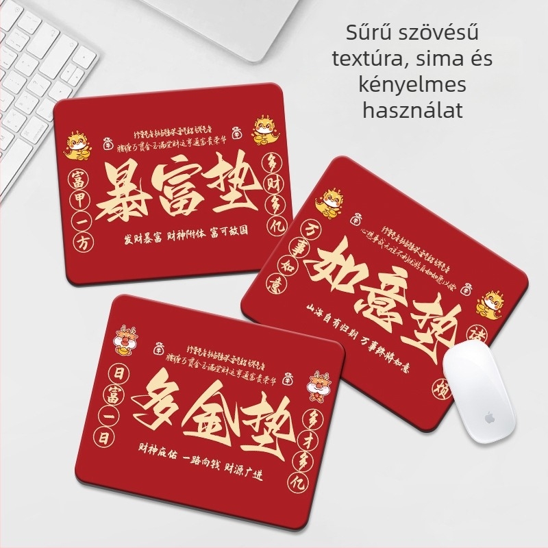 Kis méretű kreatív irodai egérpad, uniszex, laptophoz használható asztali matrac, hordozható, varrott szegéllyel