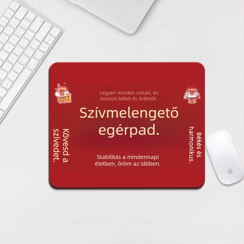 Kis méretű kreatív irodai egérpad, uniszex, laptophoz használható asztali matrac, hordozható, varrott szegéllyel