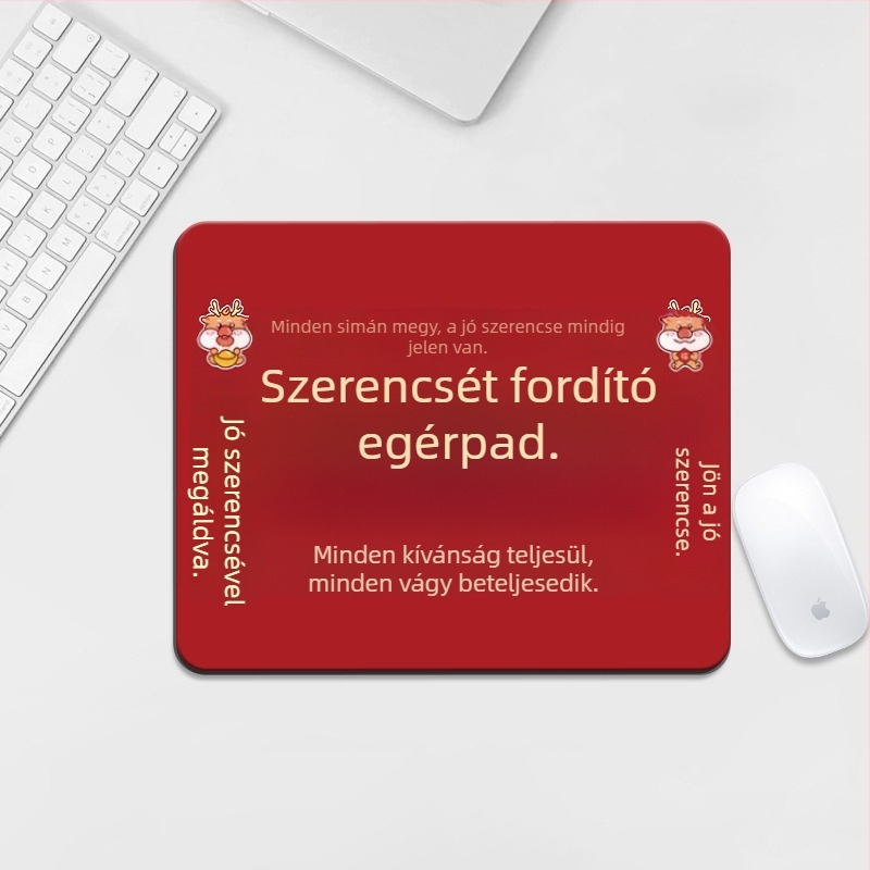 Kis méretű kreatív irodai egérpad, uniszex, laptophoz használható asztali matrac, hordozható, varrott szegéllyel