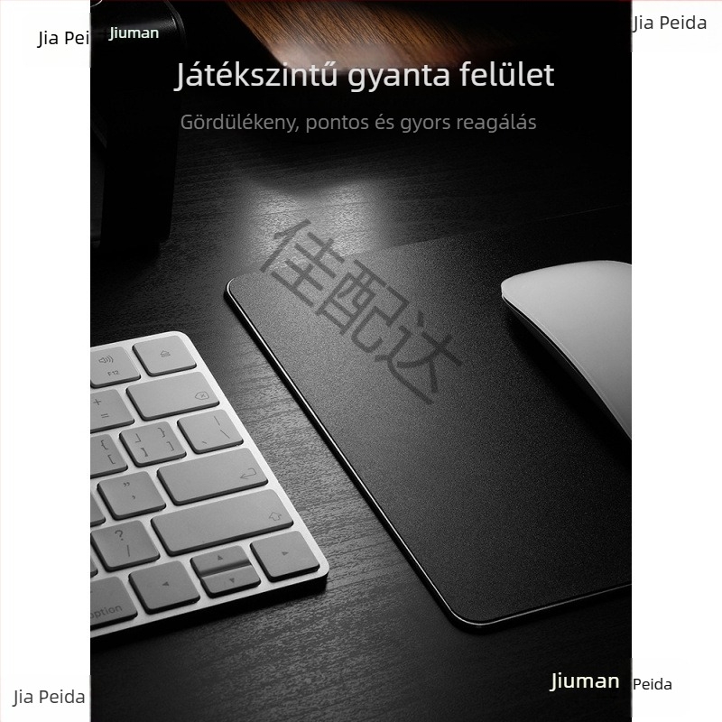 Gyanta egérpad, kétoldalas bőrfelülettel, izzadásgátló, gaming, modell Sd21a, hordozható asztali pad