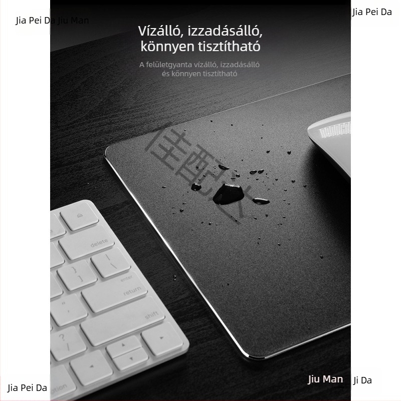 Gyanta egérpad, kétoldalas bőrfelülettel, izzadásgátló, gaming, modell Sd21a, hordozható asztali pad