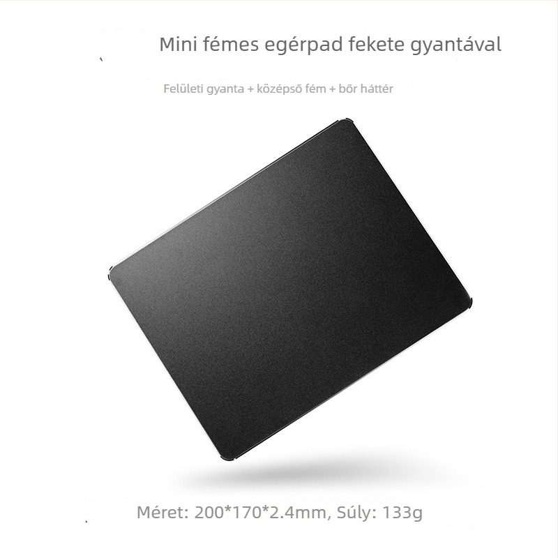 Gyanta egérpad, kétoldalas bőrfelülettel, izzadásgátló, gaming, modell Sd21a, hordozható asztali pad
