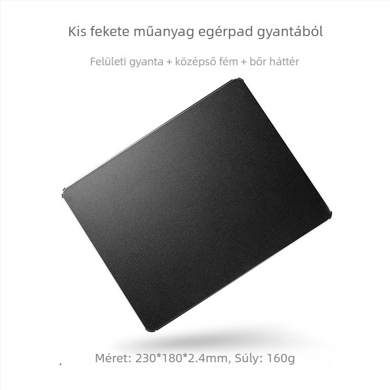 Gyanta egérpad, kétoldalas bőrfelülettel, izzadásgátló, gaming, modell Sd21a, hordozható asztali pad