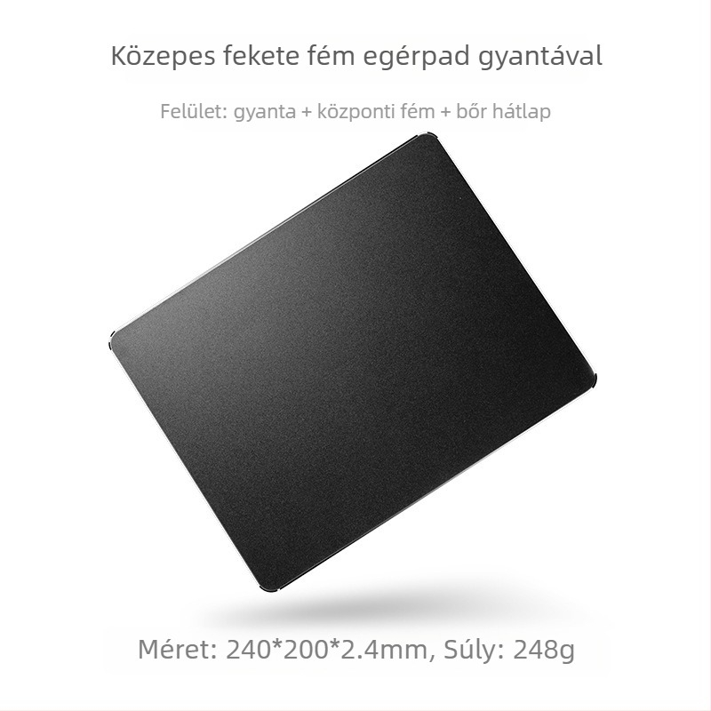 Gyanta egérpad, kétoldalas bőrfelülettel, izzadásgátló, gaming, modell Sd21a, hordozható asztali pad