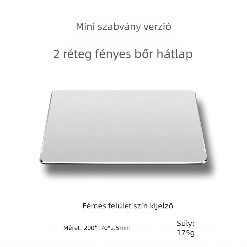Gyanta egérpad, kétoldalas bőrfelülettel, izzadásgátló, gaming, modell Sd21a, hordozható asztali pad