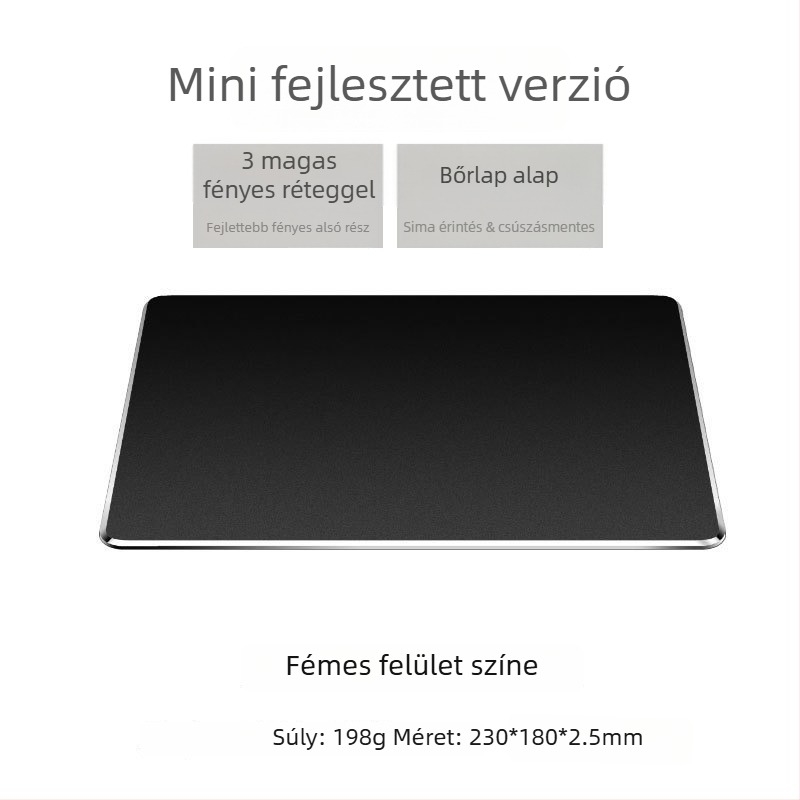 Gyanta egérpad, kétoldalas bőrfelülettel, izzadásgátló, gaming, modell Sd21a, hordozható asztali pad