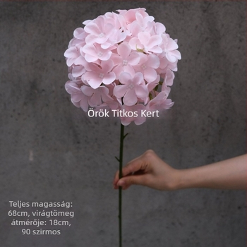 Selyem hortenzia virágok, 90 darabos készlet esküvői falidekorációhoz (Secret Garden)