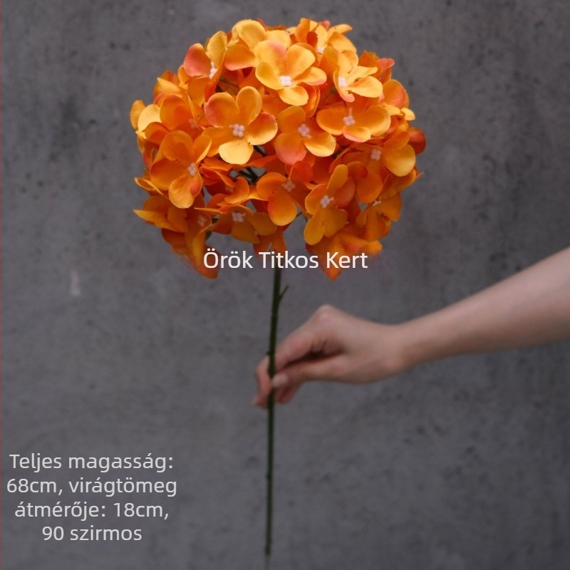 Selyem hortenzia virágok, 90 darabos készlet esküvői falidekorációhoz (Secret Garden)