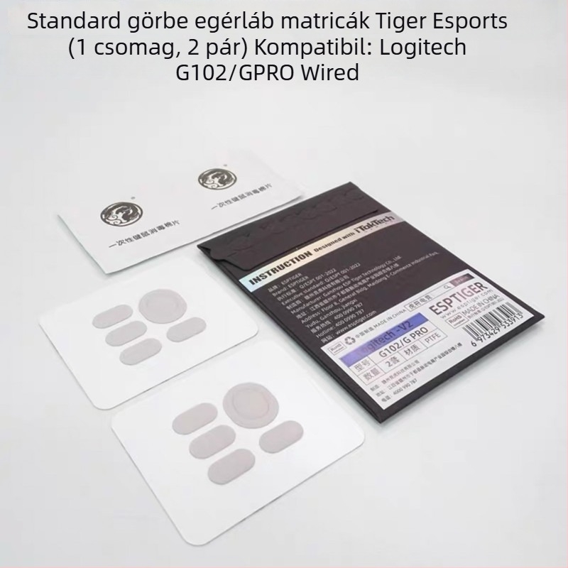 Tiger talisman egér talpak – Jég kiadás, kompatibilis G102, G302, G403, G502, G603, G703, GPW1, GPX, 1 db