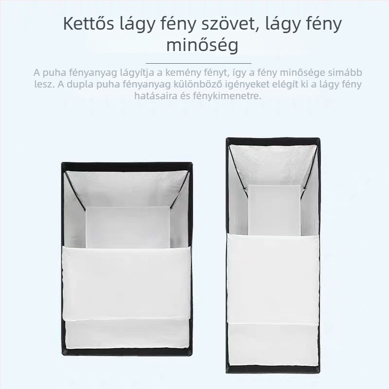 Professzionális fotózási világítás Baorongkou fejjel, kettős fényhőmérséklet, nem állítható fényerő