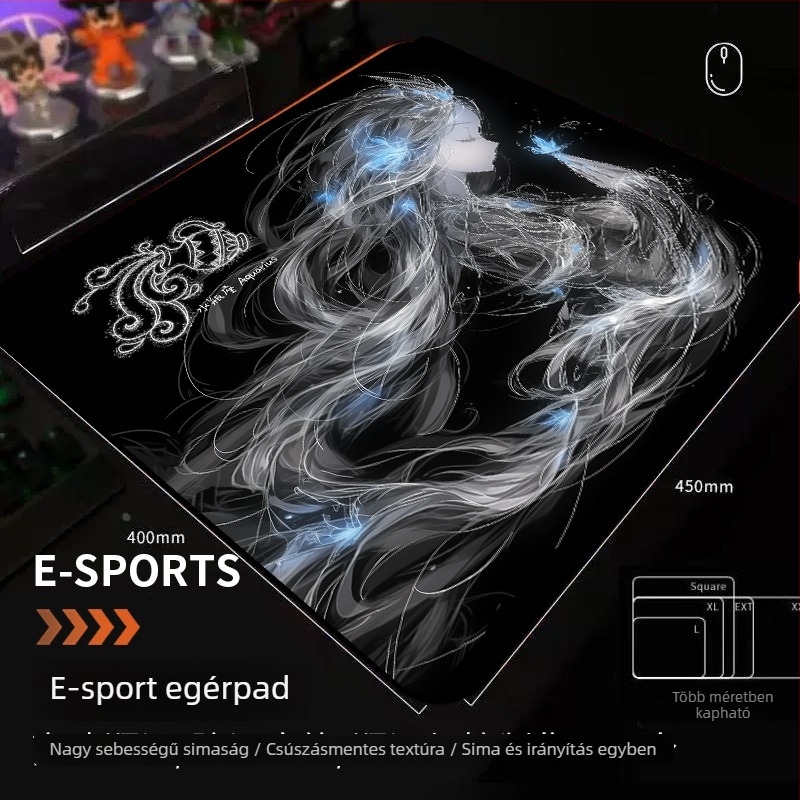 Tizenkét csillagjegy sorozat játék egérpad, csúszásmentes, XXL méret, csuklótámasz