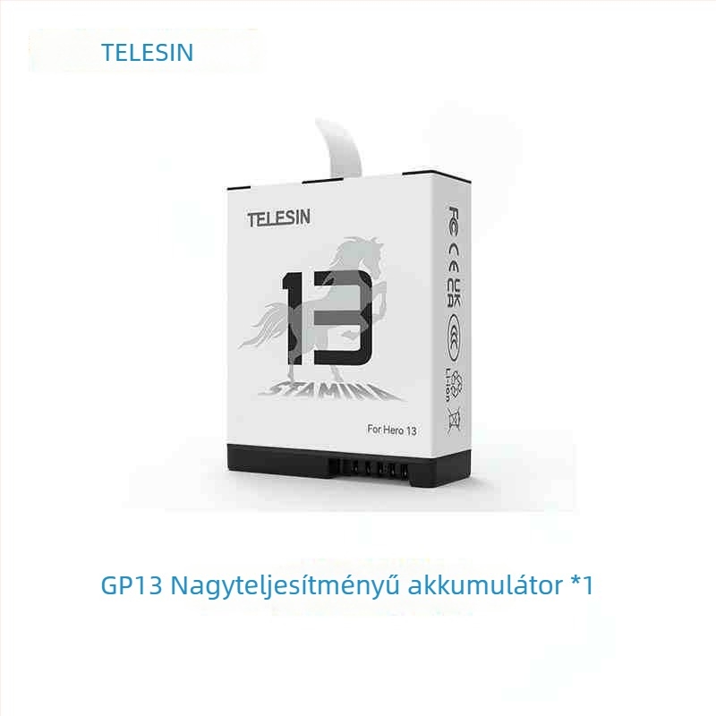 TELESIN GP13 Első Generációs Nagy Teljesítményű Lítiumion Akkumulátor GoPro 13-hoz