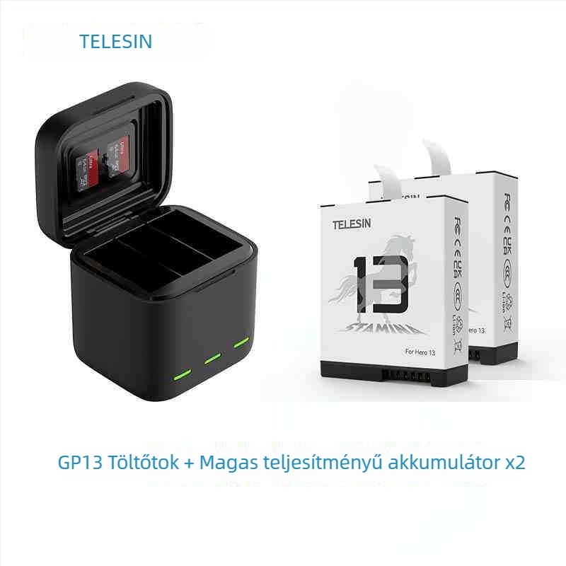 TELESIN GP13 Első Generációs Nagy Teljesítményű Lítiumion Akkumulátor GoPro 13-hoz