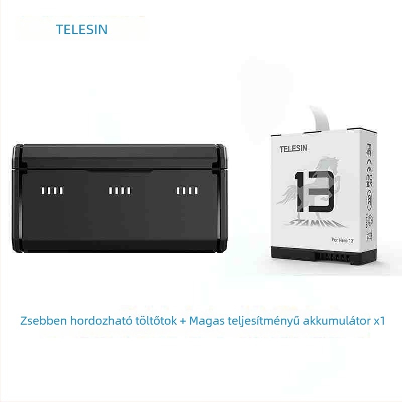 TELESIN GP13 Első Generációs Nagy Teljesítményű Lítiumion Akkumulátor GoPro 13-hoz