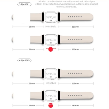 Apple Watch Series 11 szilikon sportszíj egyetlen csattal