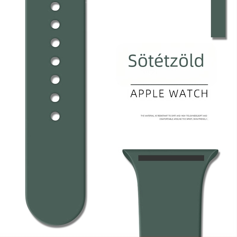 Apple Watch Series 11 szilikon sportszíj egyetlen csattal