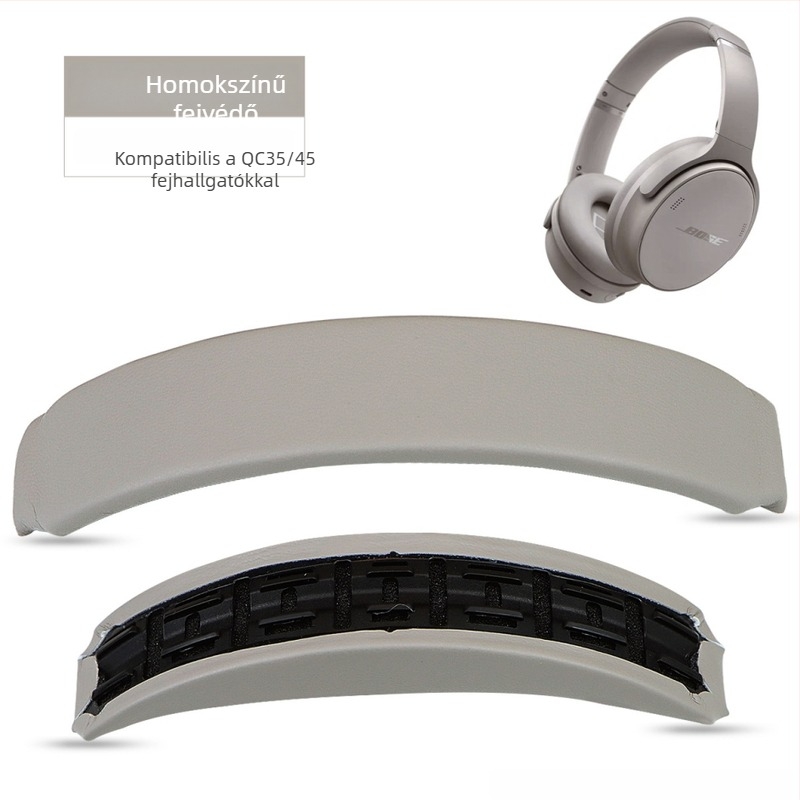 Fejpánt cseréje Bose QC35/QC45 fejhallgatóhoz — felső és alsó csattos telepítés, kompatibilis QC35/QC45, Headphonemagic