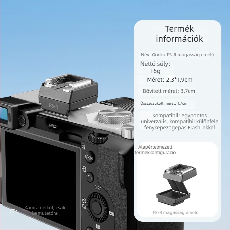 Godox TR/SF-R vakuszíntr jeladó/riasztó, univerzális magasságot növelő párna és IT30/2022 emelő tartó