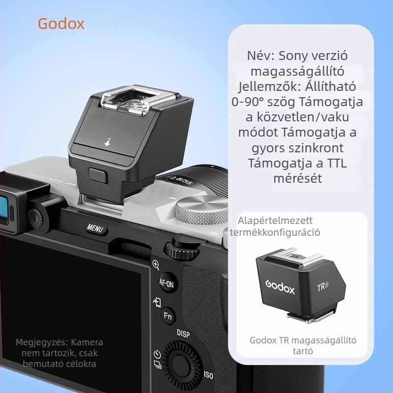 Godox TR/SF-R vakuszíntr jeladó/riasztó, univerzális magasságot növelő párna és IT30/2022 emelő tartó