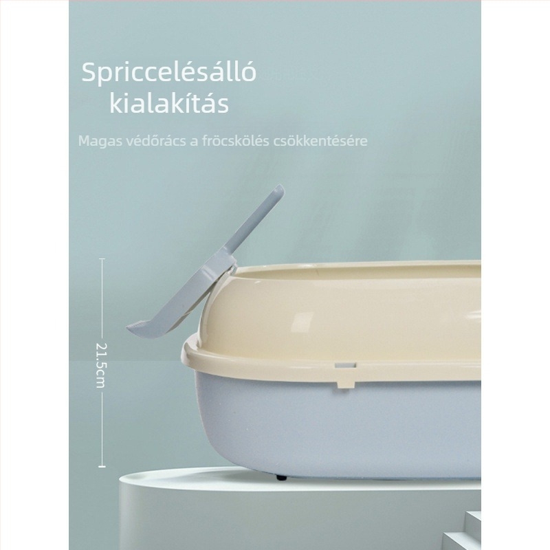 Macskaalomtálca fél-zárt kialakítású, játékos macskák számára; ajándékba adható, Anyag: Egyéb