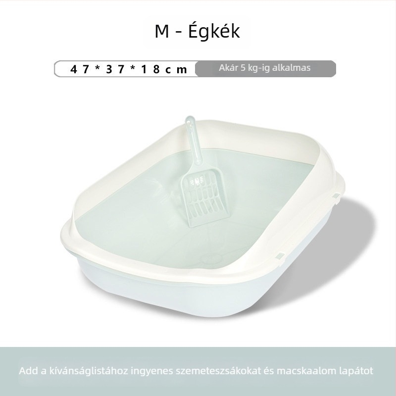 Macskaalomtálca fél-zárt kialakítású, játékos macskák számára; ajándékba adható, Anyag: Egyéb