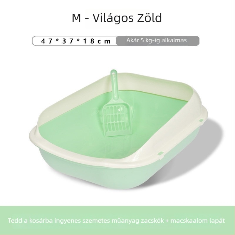 Macskaalomtálca fél-zárt kialakítású, játékos macskák számára; ajándékba adható, Anyag: Egyéb