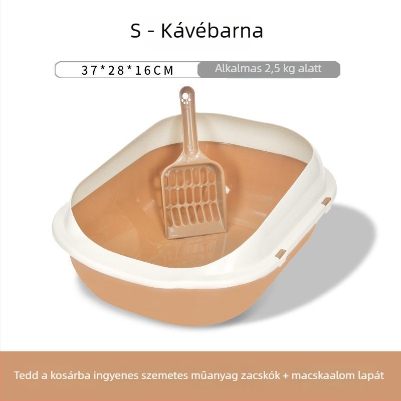 Macskaalomtálca fél-zárt kialakítású, játékos macskák számára; ajándékba adható, Anyag: Egyéb