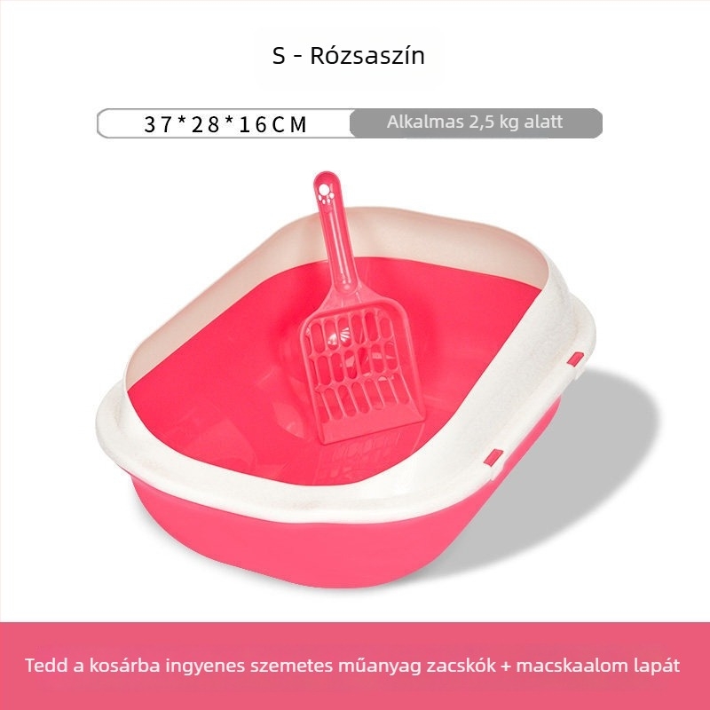 Macskaalomtálca fél-zárt kialakítású, játékos macskák számára; ajándékba adható, Anyag: Egyéb