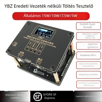 YBZ vezeték nélküli töltés teszter – Qi2.2 protokoll autentikáció, QC3.0 kompatibilitás, 25W maximális kimenet, digitális kijelző, mágneses töltés támogatás