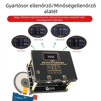 YBZ vezeték nélküli töltés teszter – Qi2.2 protokoll autentikáció, QC3.0 kompatibilitás, 25W maximális kimenet, digitális kijelző, mágneses töltés támogatás