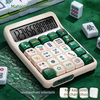 Pénzügyi és irodai használatra szánt aritmetikai számológép, modell 7258, ABS ház, 12 számjegyű kijelző, kivehető mechanikus billentyűk