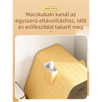 Teljesen zárt macskaalomtálca fiókos kivitelben, szagtalanító funkcióval