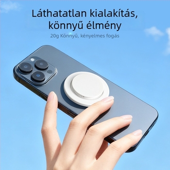 MagSafe mágneses telefonállvány légzsákkal, hordozható, átlátszó asztali tartó