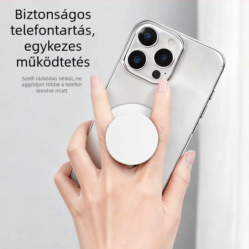 MagSafe mágneses telefonállvány légzsákkal, hordozható, átlátszó asztali tartó