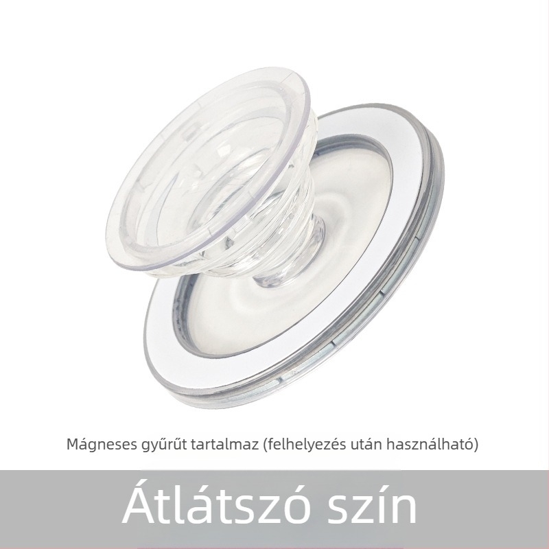 MagSafe mágneses telefonállvány légzsákkal, hordozható, átlátszó asztali tartó